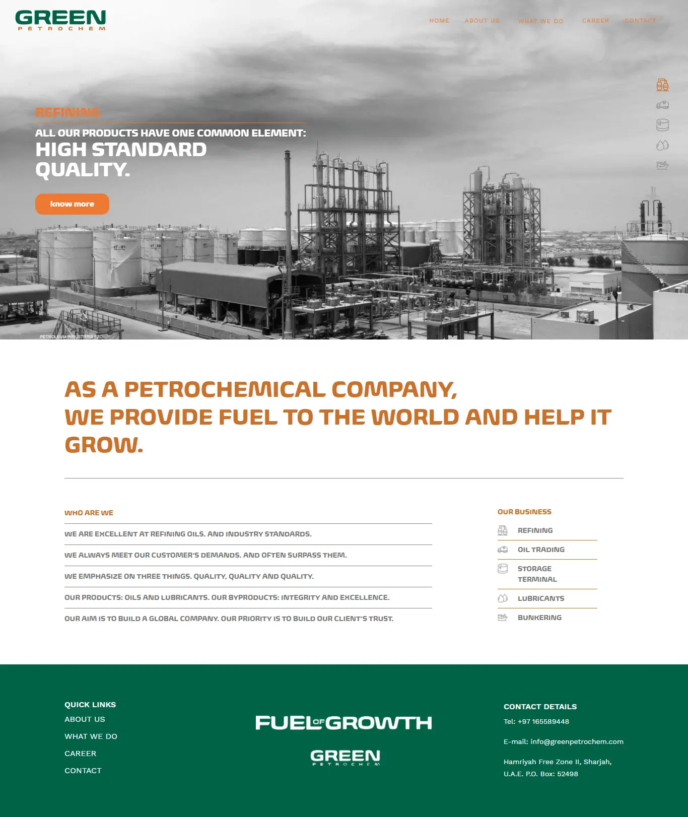 Greenpetrochem Portfolio