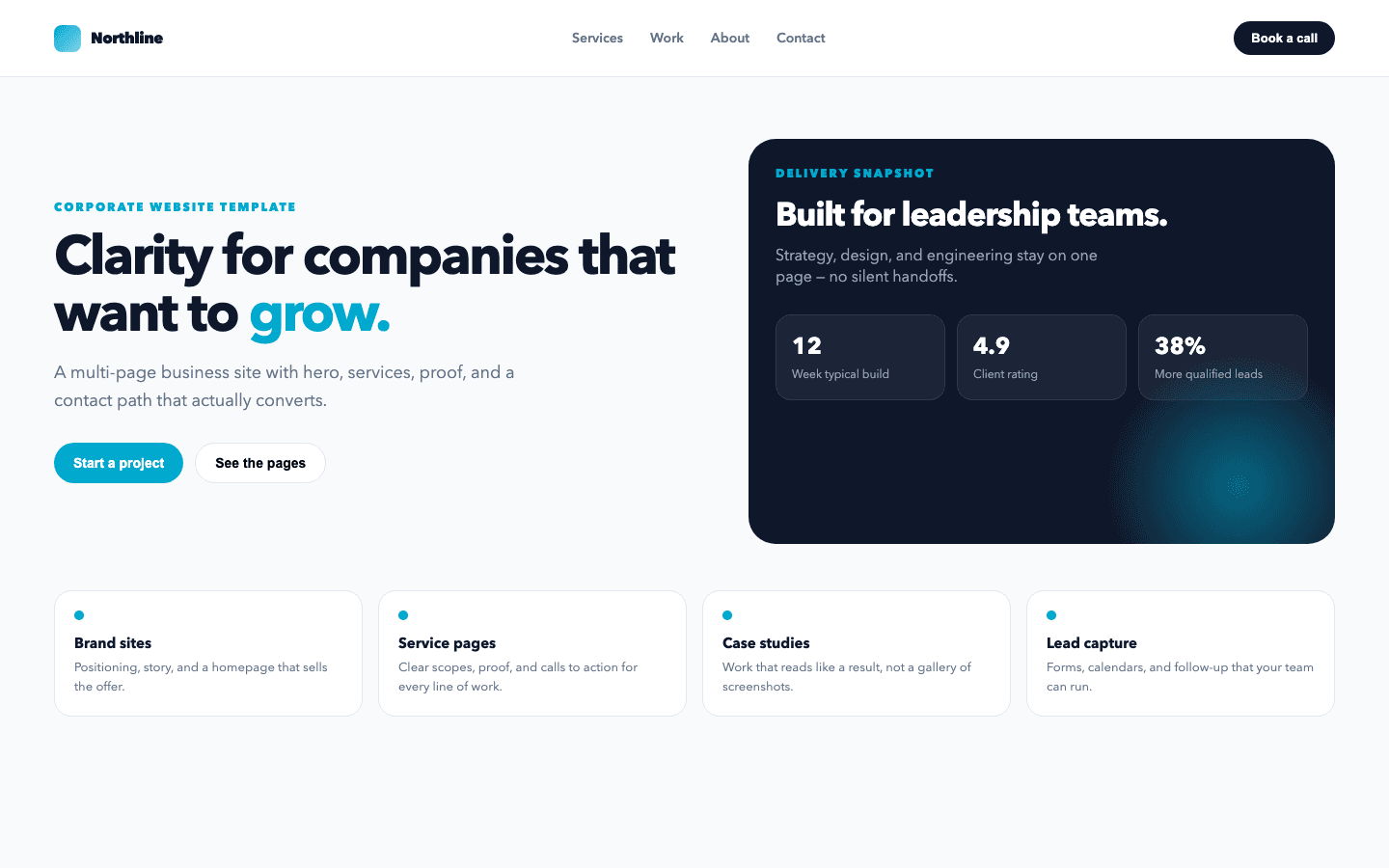 AI Business Profile Website